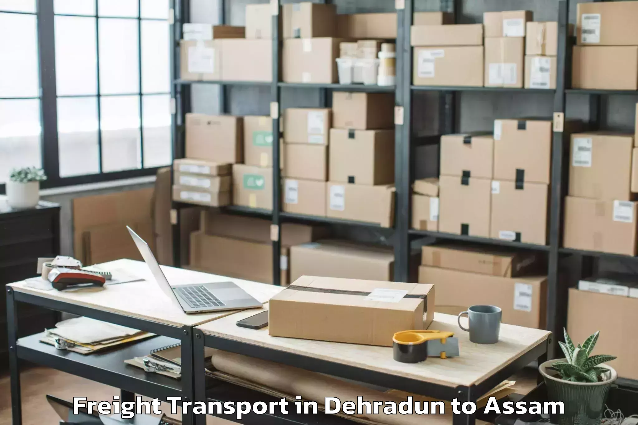 Reliable Dehradun to Raha Freight Transport